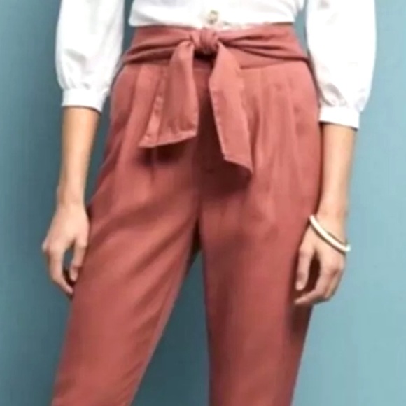 Anthropologie Cartonnier Kingsley Belted Trousers - Picture 2 of 3